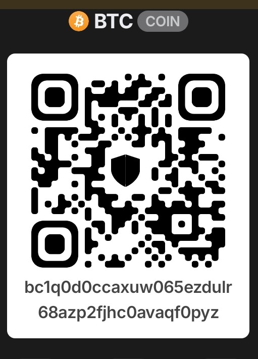 Bitcoin donation QR code